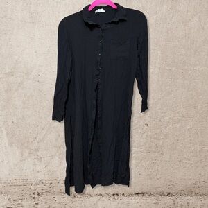 bundle 3 or more Sage The Label Black Button-Up Long Shirt Dress